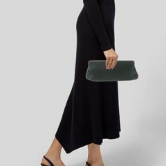 Tiffany & Co. Holly Satin Clutch - Green - EUC - Picture 16 of 16